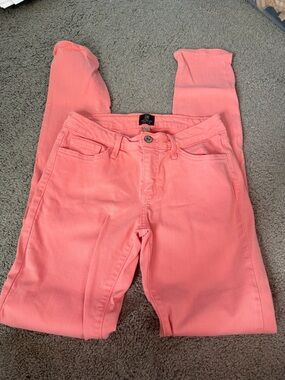 Just Black Coral Pink Skinny Jeans